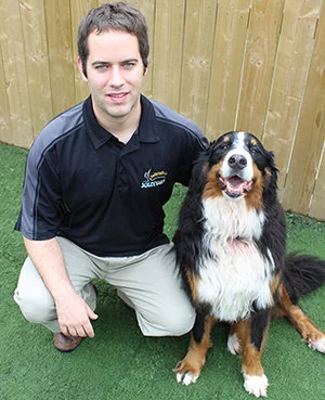 Tristan & his 10 year old Berner, Freyja