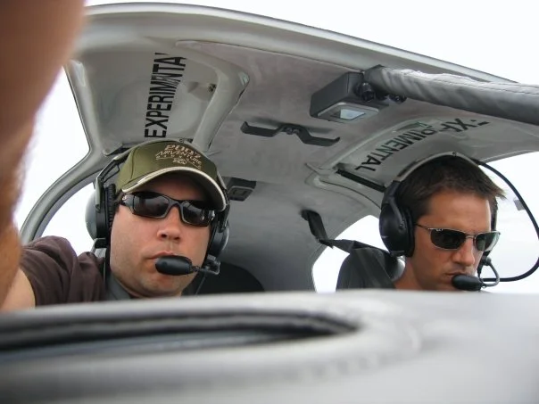 Flying home from Oshkosh in the Plane my brother built (with a tiny bit of help from myslef).