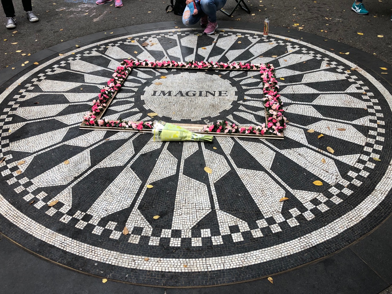 It was John Lennon’s birthday on the day we visited Strawberry Fields.