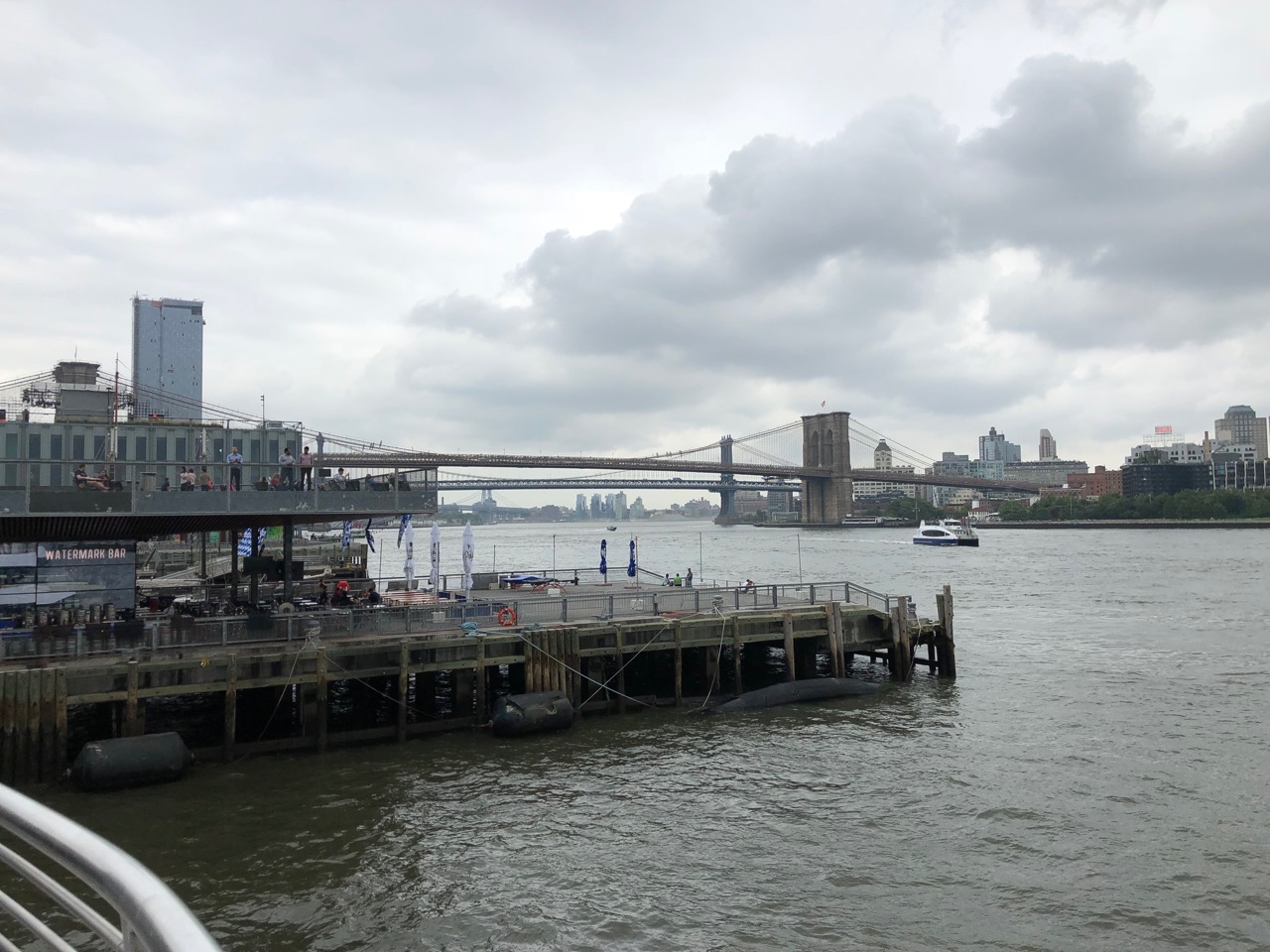 From the East River.