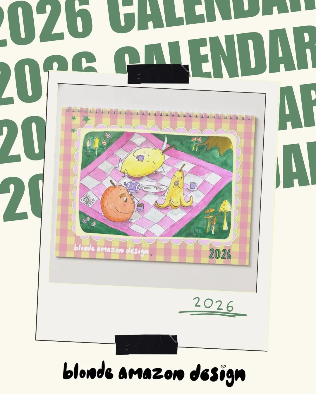 Well I did it, my sketchbook has officially turned into a 8.5 x 11 wall calendar.  I had so much fun laying this out and I hope it brings you so much joy in 2026 🤍🗓️

Order online (link in bio) or locally head down to @ecossentials after December 5