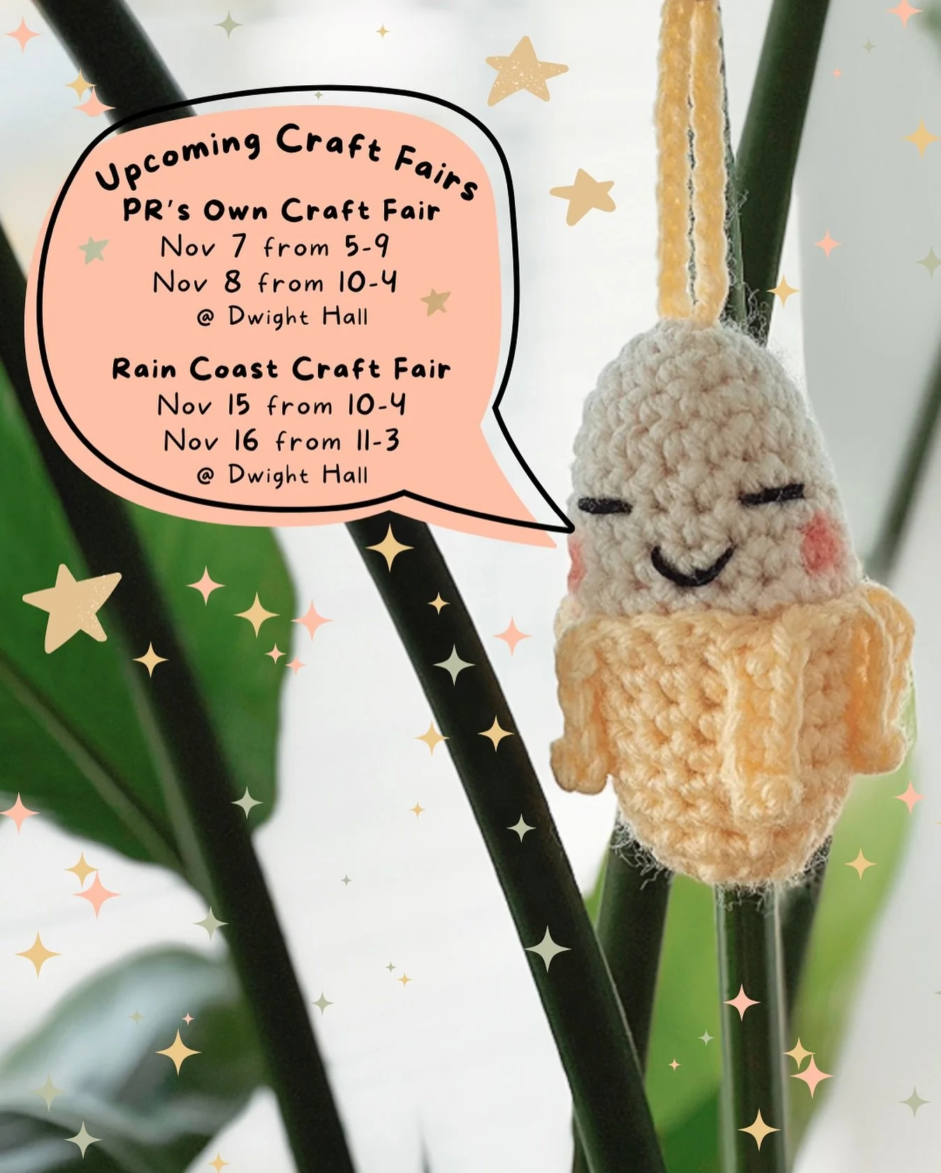 My crochet friends smell as sweet as the season 🎄✨ Catch me this weekend with new prints, stickers, magnets + more handmade magic!
.
#craftfairseason #christmas #christmaspresents #shoplocal #artistsoninstagram #crochetersofinstagram #sunshinecoastb