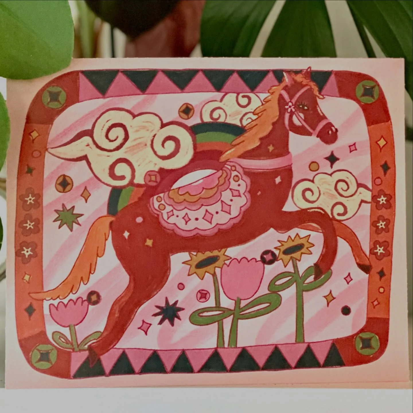 Now entering the year of the horse 🐎
.
#horsepower #theyearofthehorse #newyear #2026 #mixedmediaartist #createmore #artistsoninstagram #procreate