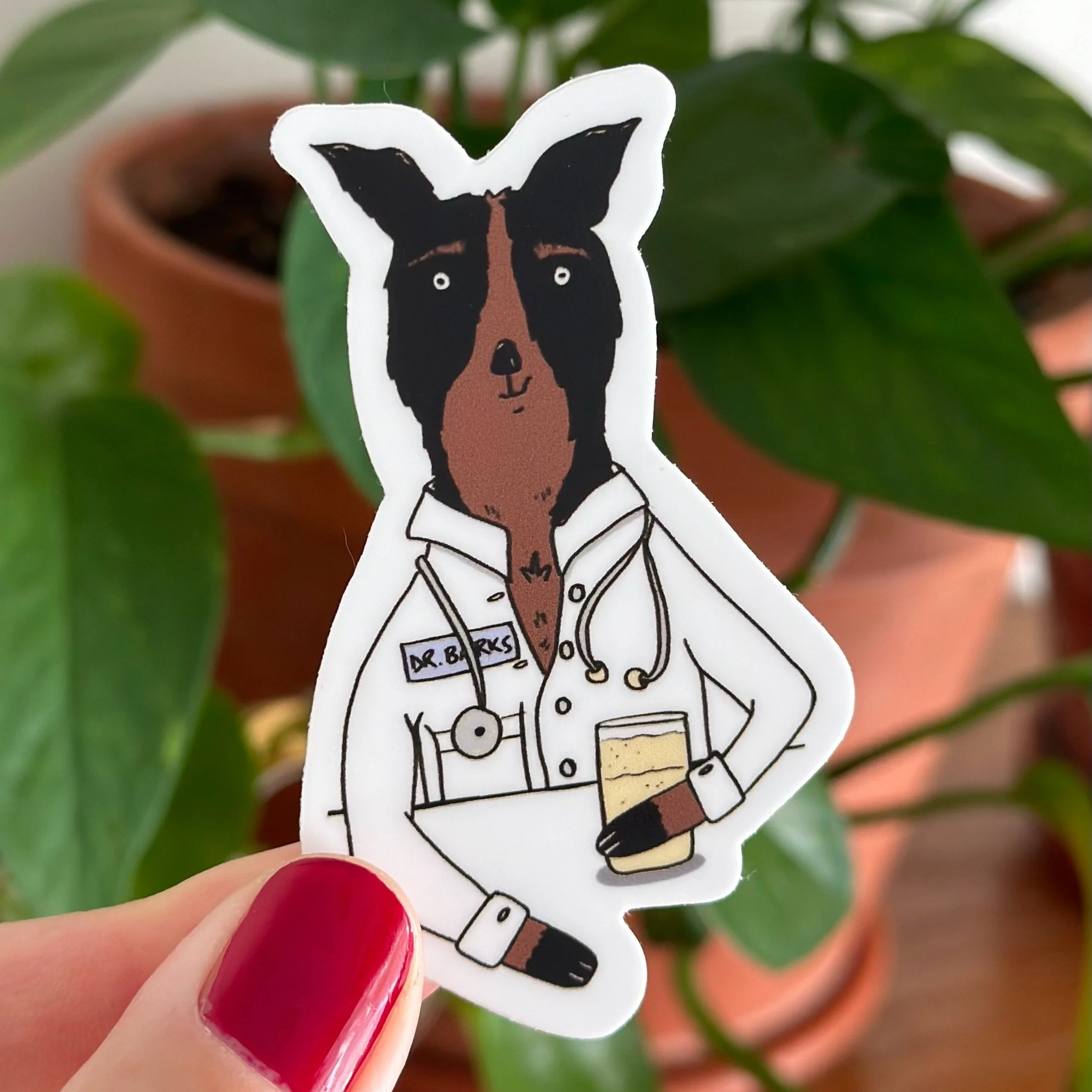dogtor barks sticker