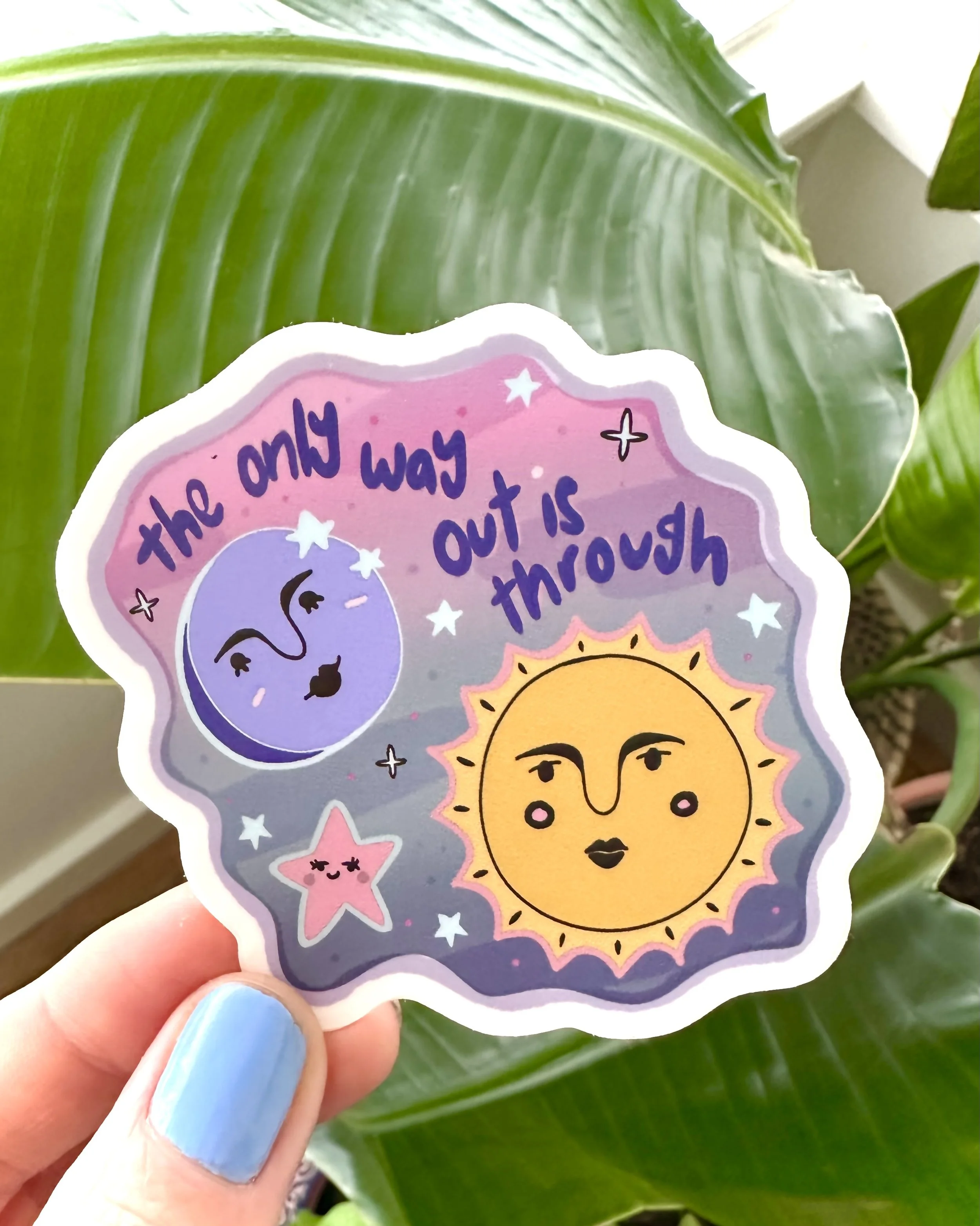 way out vinyl sticker