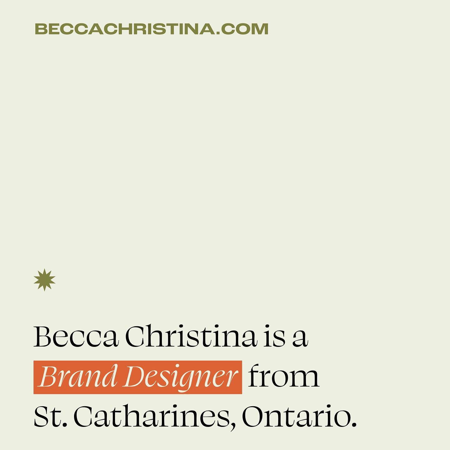 Rebrand is coming in hot in just a couple of days. Keep your eyes peeled at beccachristina.com. I can&rsquo;t wait to show you what I&rsquo;ve been up to.
.

#graphicdesign #graphicdesigner #graphicdesignniagara #graphicdesigners #graphicdesigns #gra