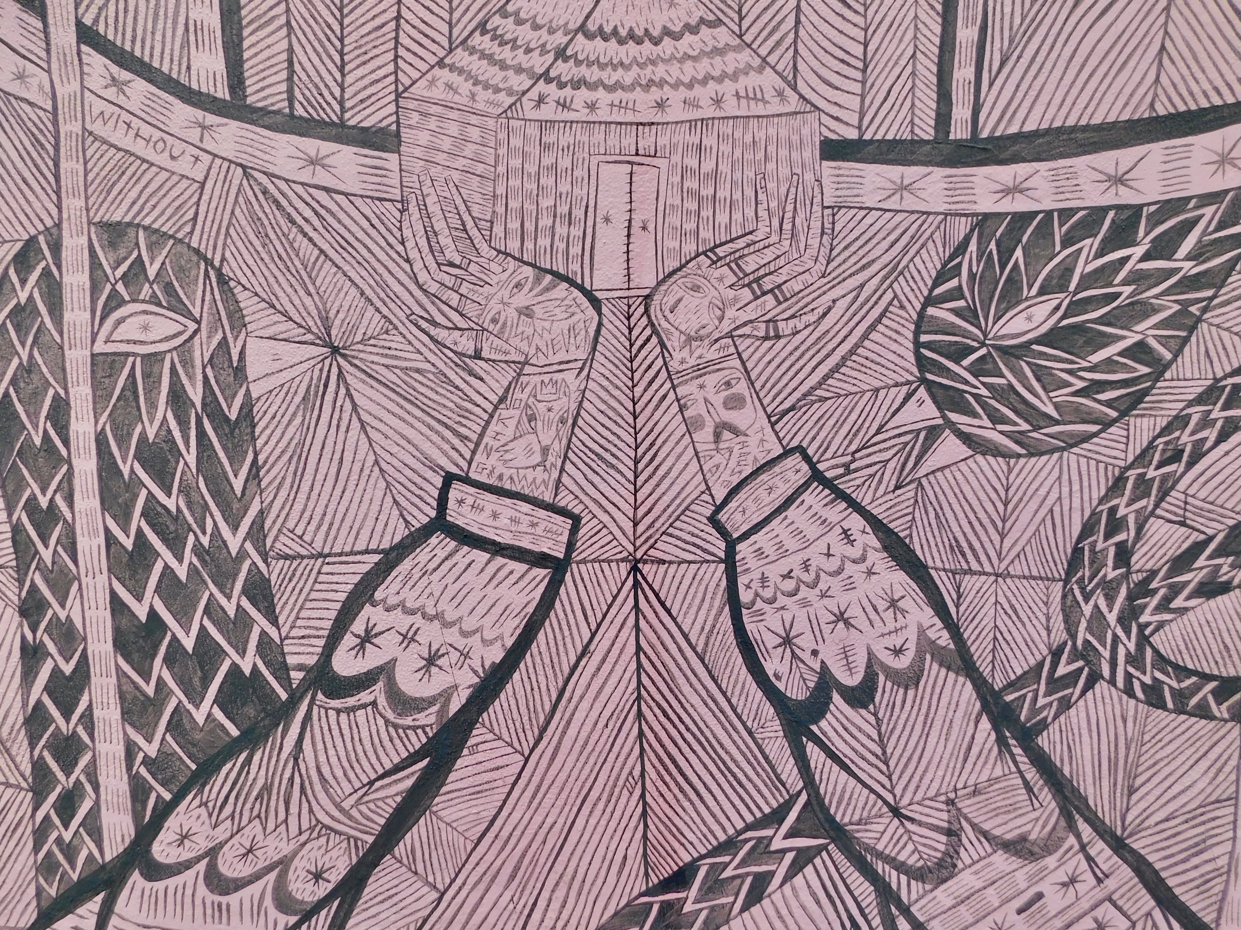 Detail of Street Art, Bushwick Collective, Brooklyn, NY