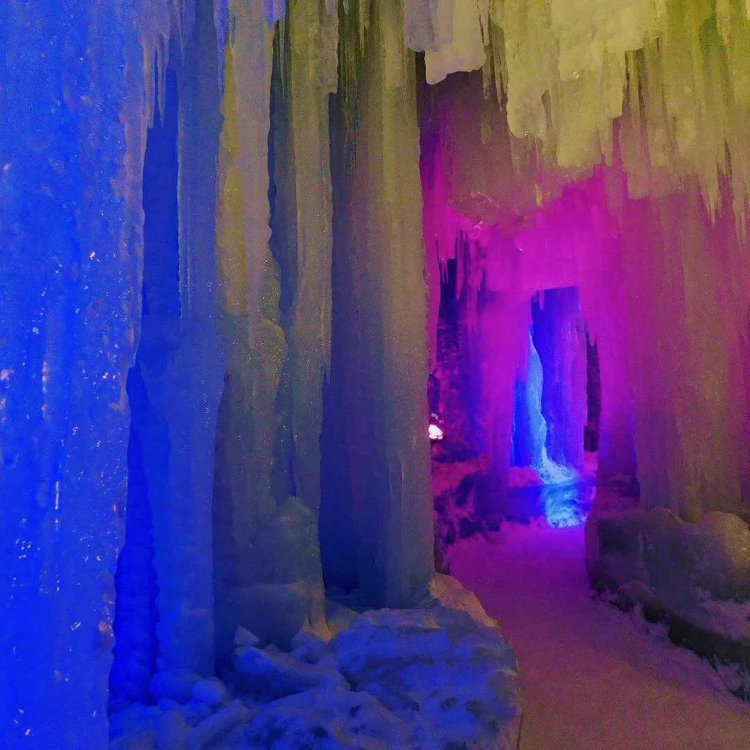Man-made Ice Cave, Sounkyo, Japan