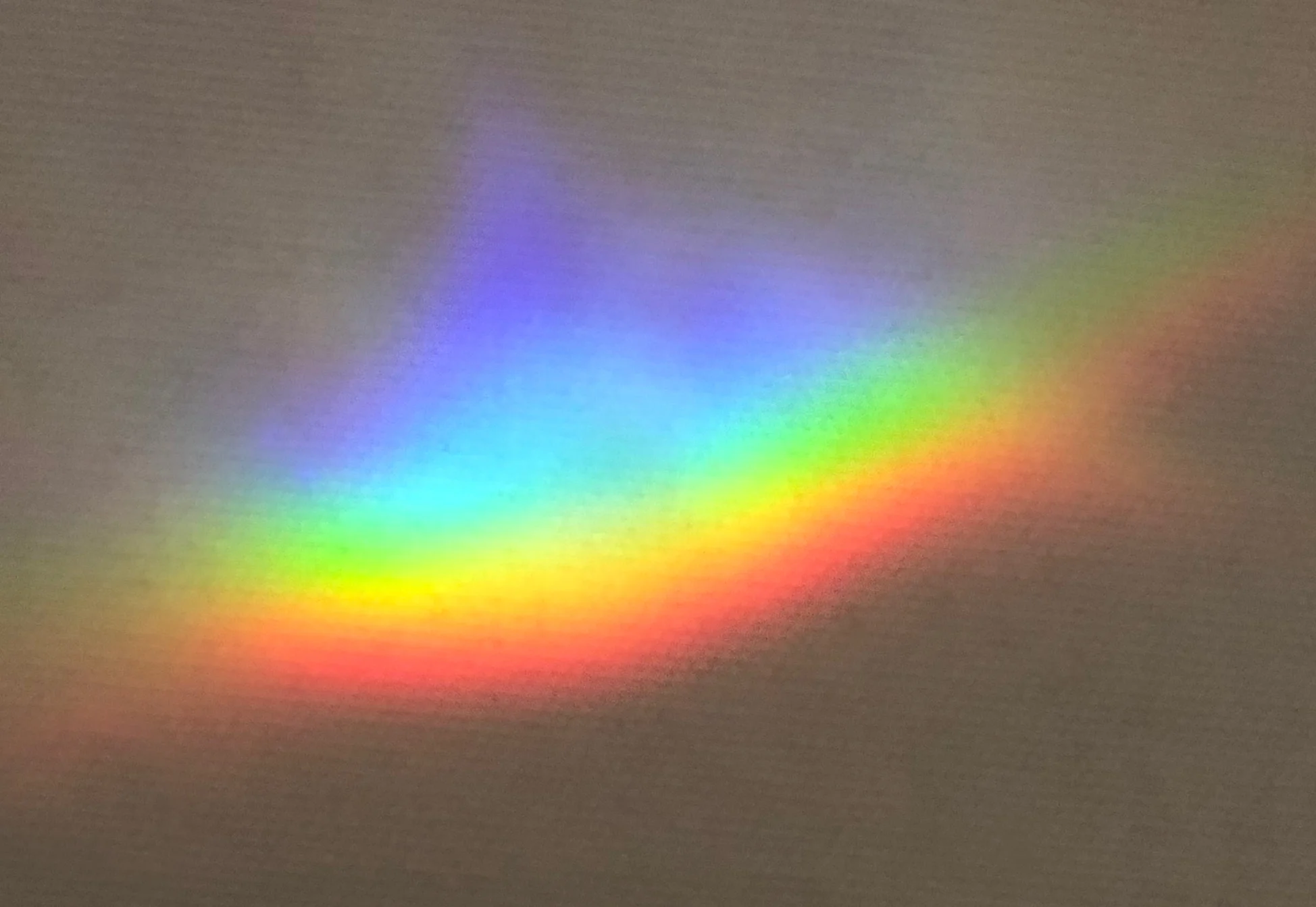 A color spectrum that appears in my studio on sunny mornings.