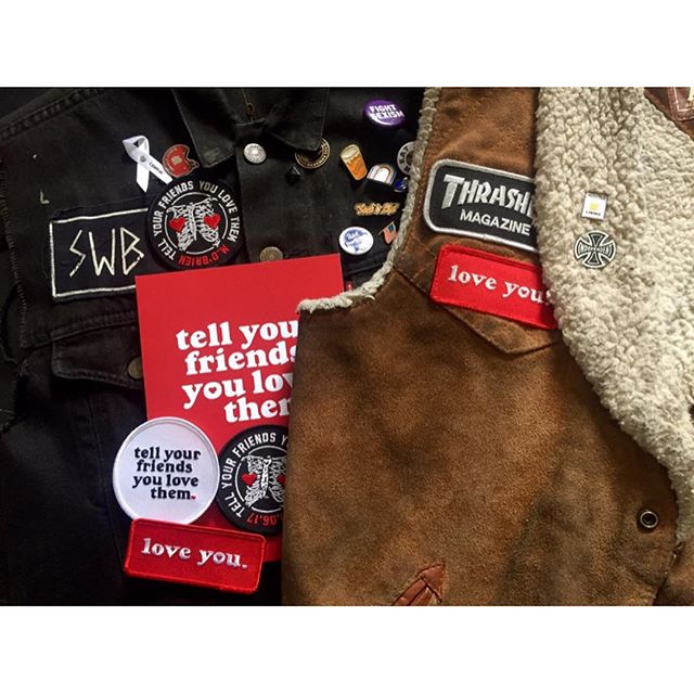The amazing Sussie, @sammydigs mum herself, is going to be stitching on @younghenrys &amp; @tellyourfriendsyoulovethem patches to your jackets on Friday night at @therochey ❤️❤️❤️❤️
Buy a Tell Your Friends You Love Them patch, we'll throw in a Young 