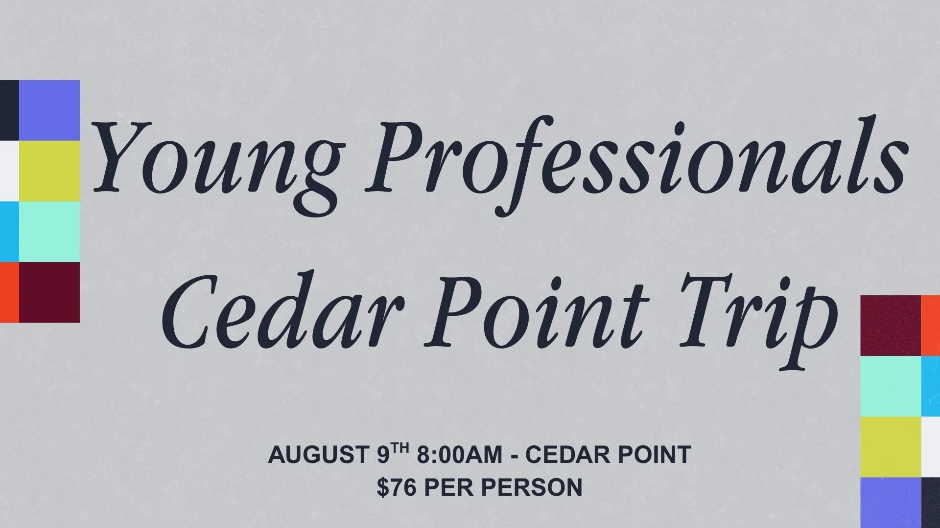 Young Professionals Cedar Point Trip