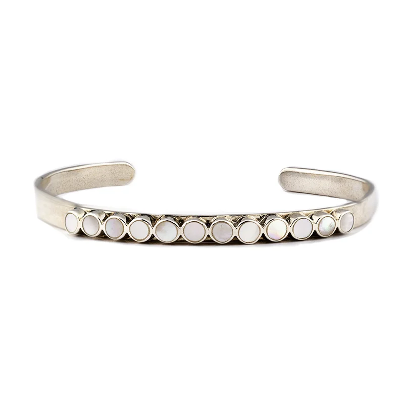 Contemporary Row Cuff W/ Mother of Pearl