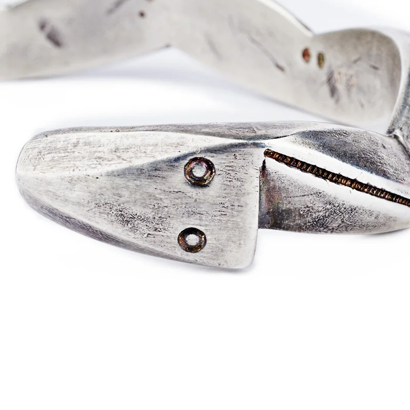 Silver Snake Cuff For Men