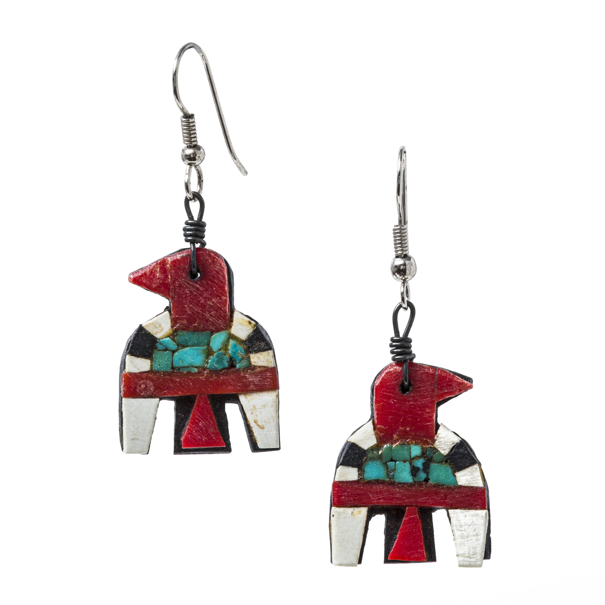 peyote bird - 1930's Depression Era Thunderbird Earrings
