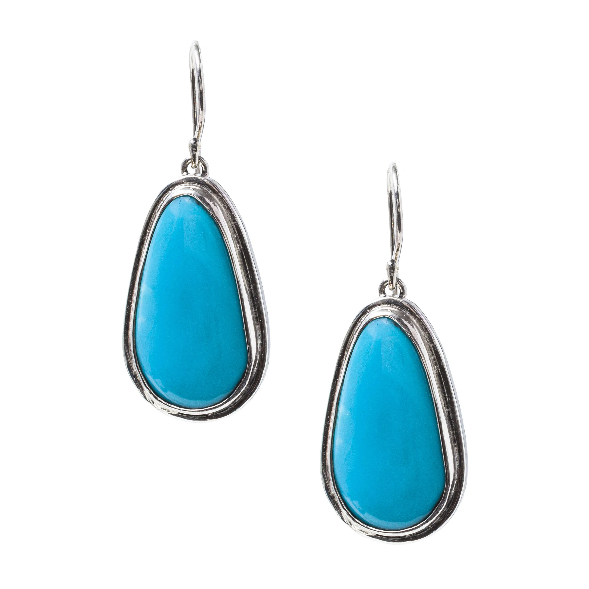 peyote bird - Kingman Turquoise Earrings