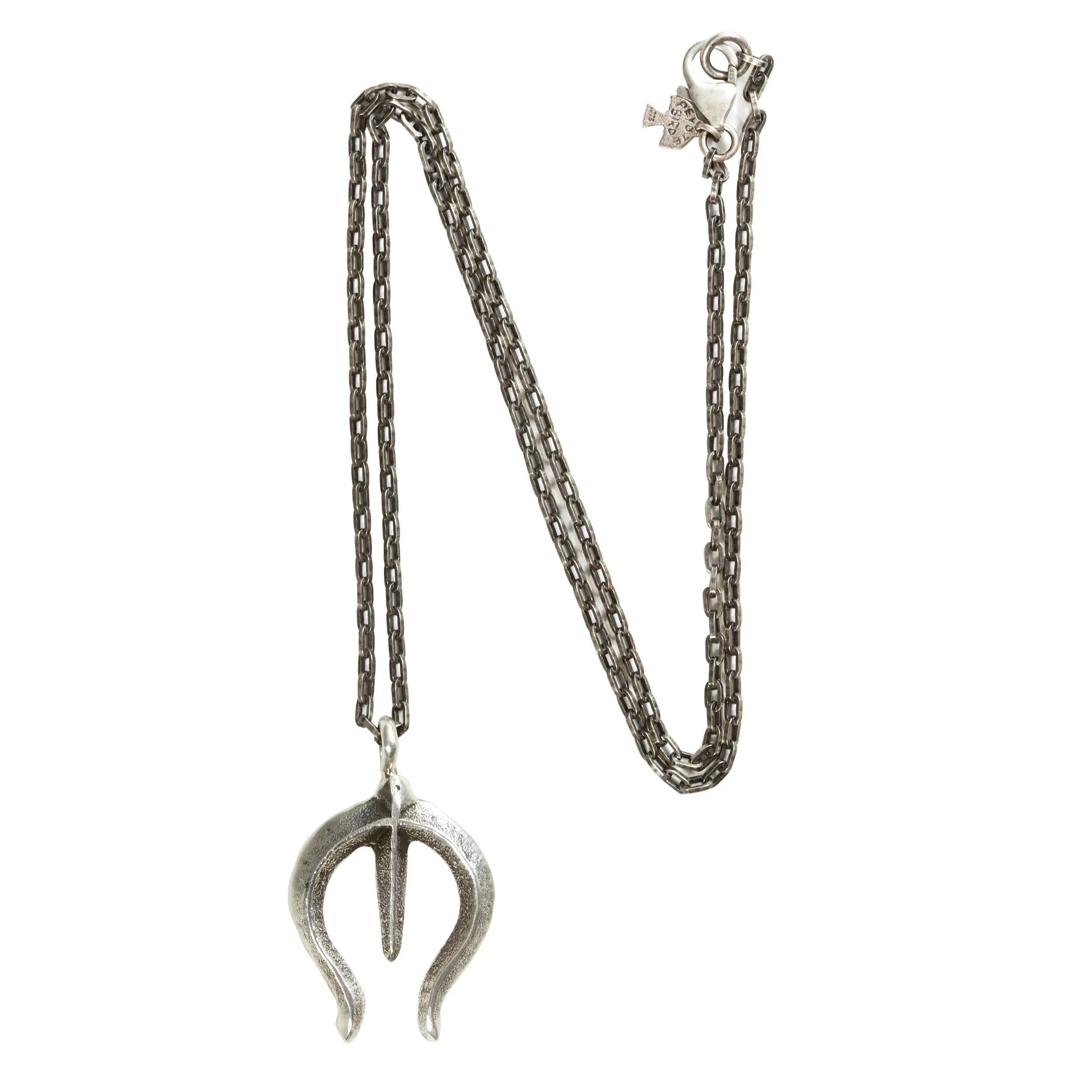 peyote bird - silver pendant necklace