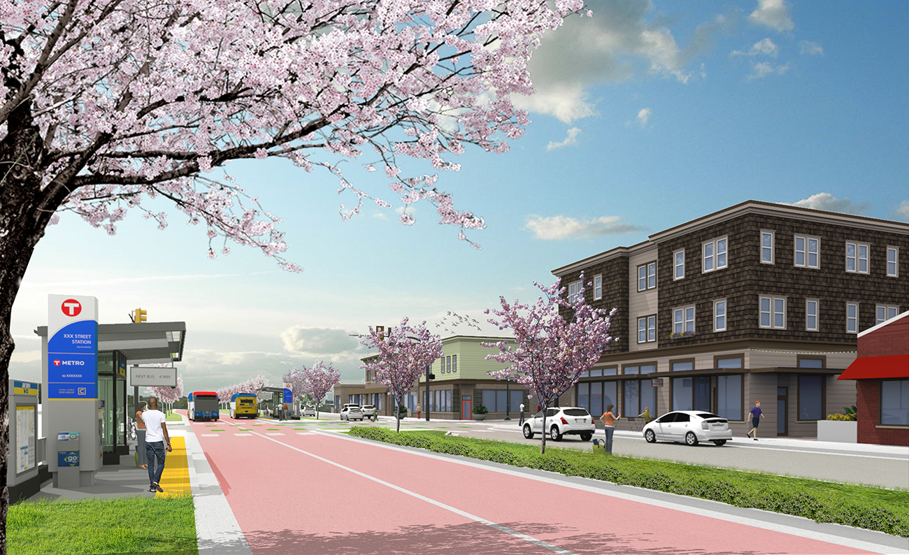 Station perspective - proposed