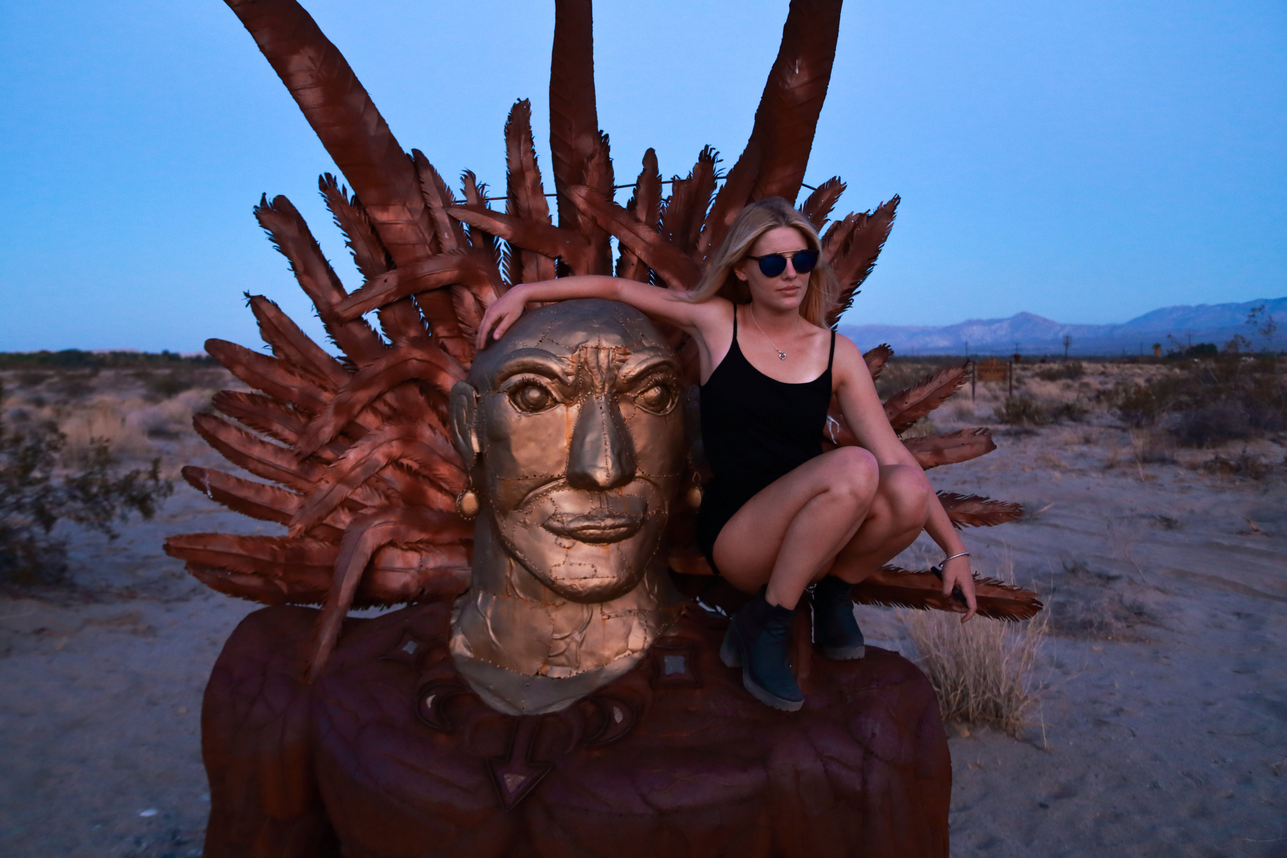 More art by Ricardo Breceda in the heart of the desert.