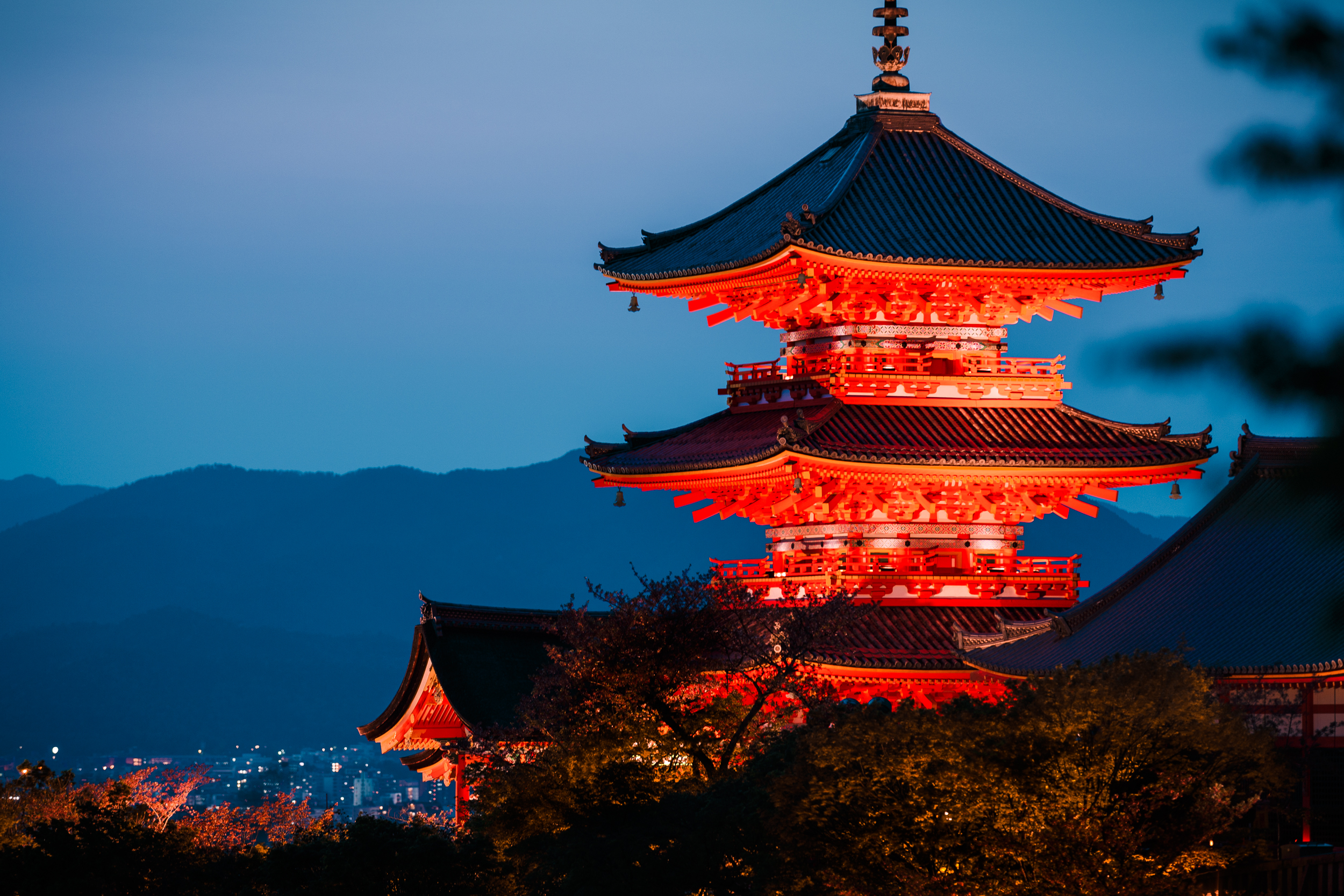 Kiyomizu-dera Temple by Night