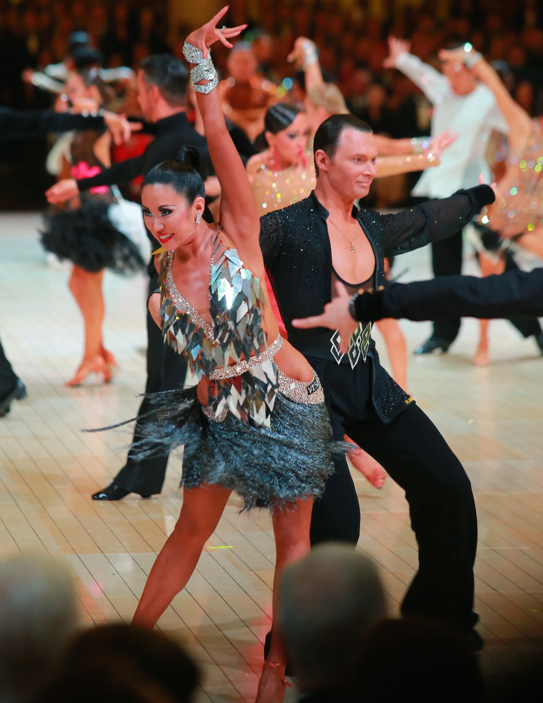  Andre' and Ching at international competition in Blackpool, England 