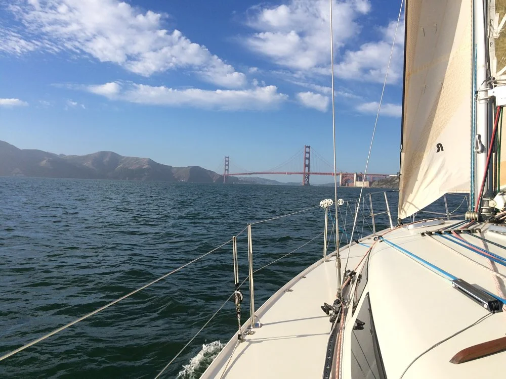 Sailing into San Francisco Bay