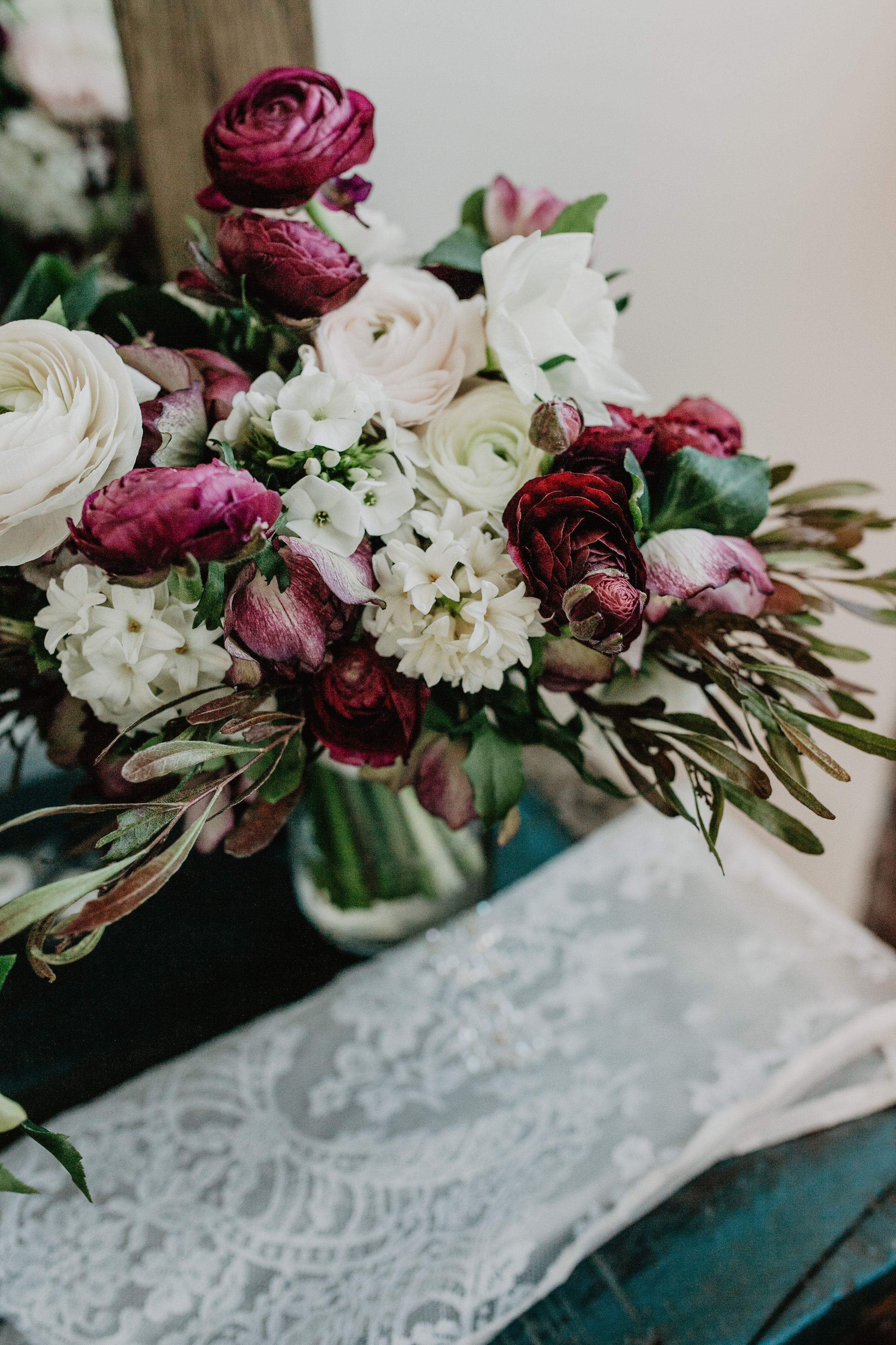 Grounded Plant and Floral Wedding Indianapolis