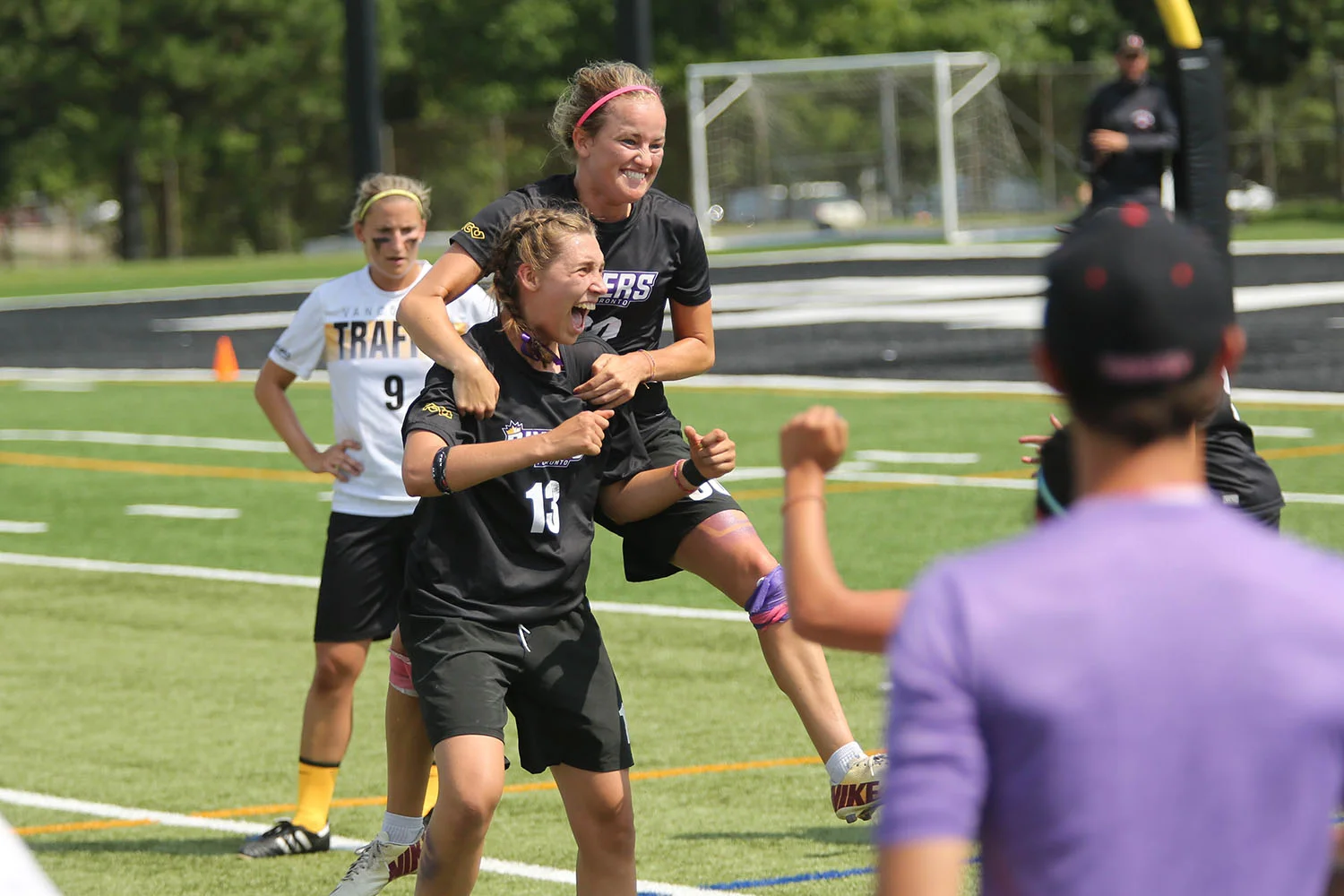 Annoushka Beaudry and Jordan Meron of Toronto 6ixers celebrate winning Canadian Nationals this past weekend. (Photo Credit: Noah Markus )