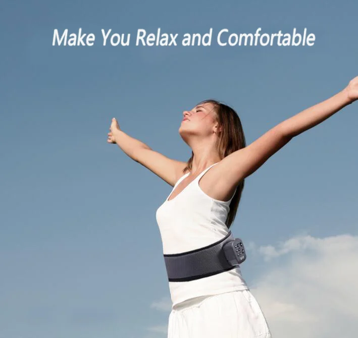 Micro Sun -- 便攜式無線振動和加熱電動腰部按摩器腰帶（最新設計）