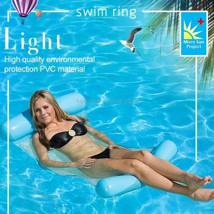 micro sun可摺疊浮床（藍色）