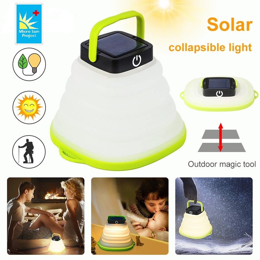 太陽能戶外新款露營燈(LED/防水燈/觸控式/可摺疊)