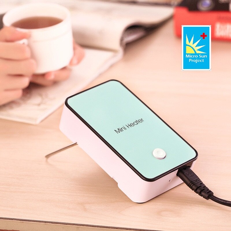 Micro sun - 多功能迷你桌面暖手熱風器 (Green)