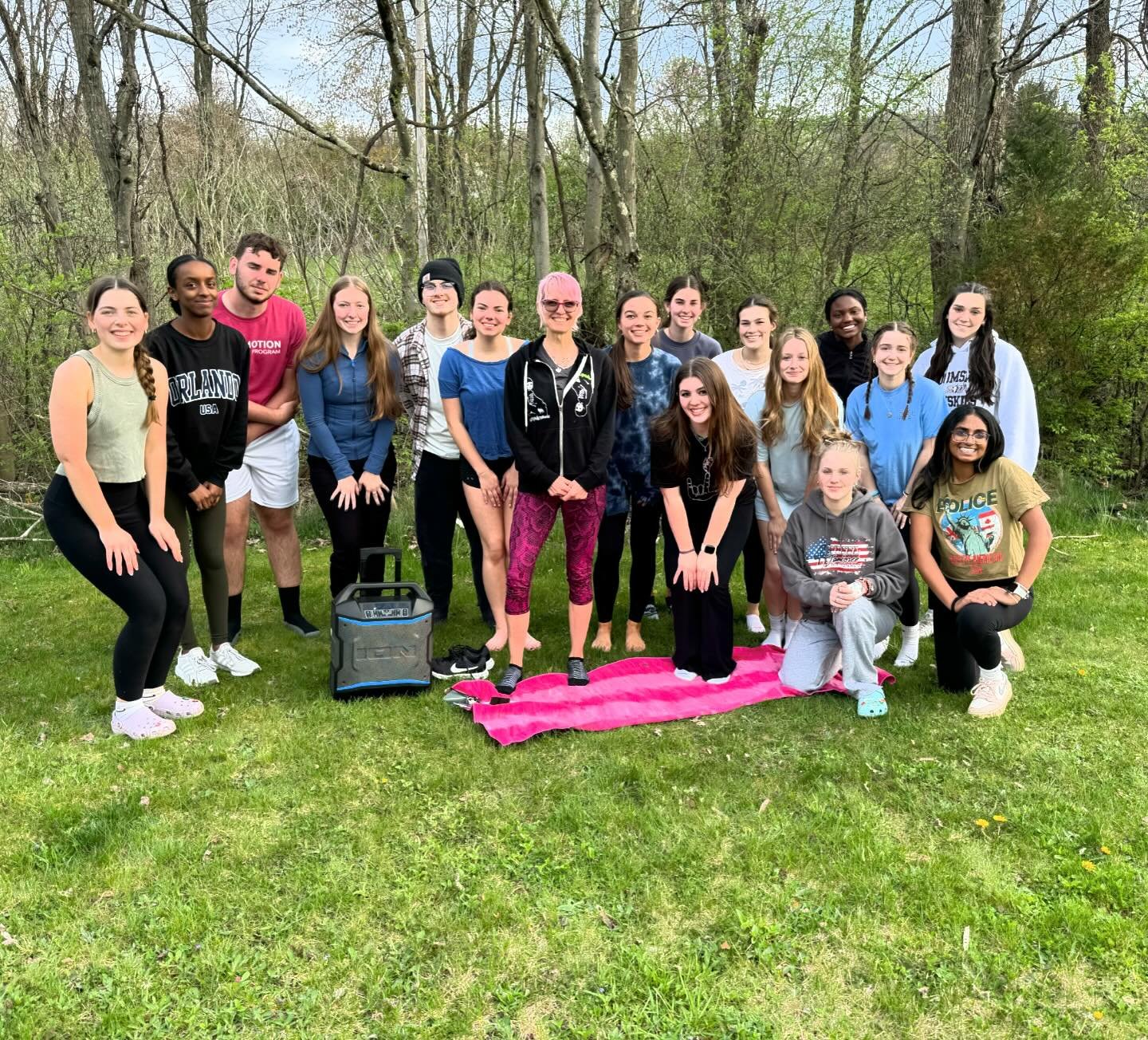 In March, High School peer leaders monthly lesson was on mindfulness, self-care and meditation. Today, in collaboration with @studiobyoga, they were able to experience a private yoga class by an incredible instructor, Robynn Jenkins 💙💙 Thank you fo