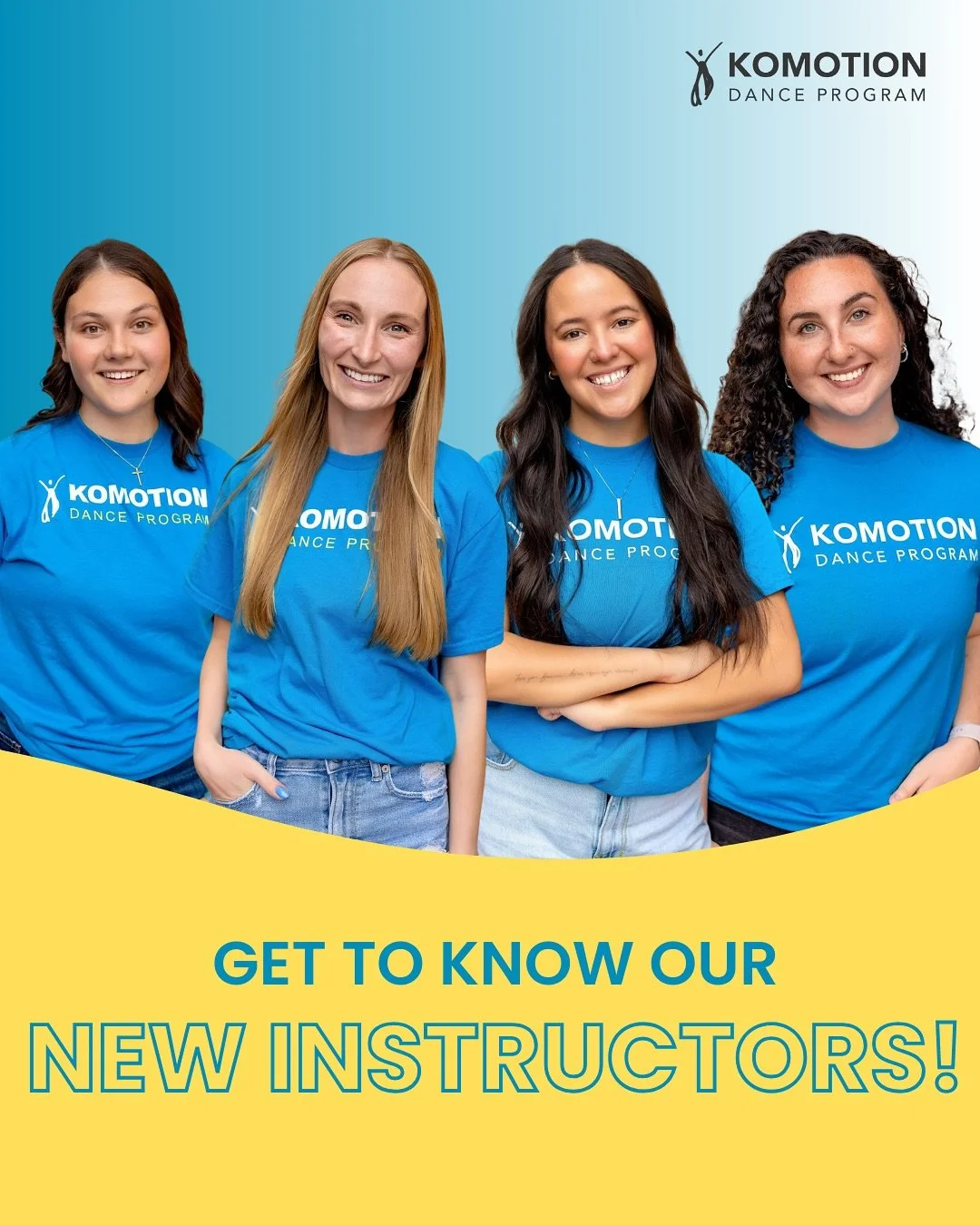 ⭐️ Meet Our New Staff Members ⭐️

Please help us welcome our new instructors and find out a little bit about them in the following slides 🤓

So excited to have you with us! 💙
Welcome to Komotion Nation!

#dance #komotionnation #komoinstructor #rmsd