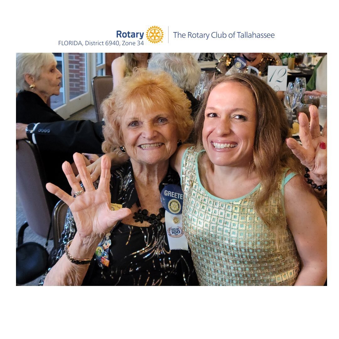 The Rotary Club of Tallahassee was founded on September 22, 1922! Happy Anniversary @rotaryclubtallahassee
1) Mentor &amp; Rotary sponsor, Dr. Fancy Funk &amp; Abbey
2) Abbey &amp; Whitney sat with Rotary legend, Joyce Dove, known for her humanitaria