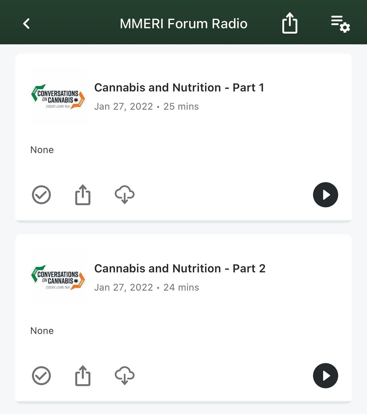 My #cannabis podcasts on @iheartradio Cannabis and Nutrition &amp; Cannabis and Pain Modalities. Thanks @mmeriforumradio for hosting us! 
📻 https://www.iheart.com/podcast/269-mmeri-forum-radio-51146091/
.
.
#medicalcannabis #medicalmarijuana #cannab