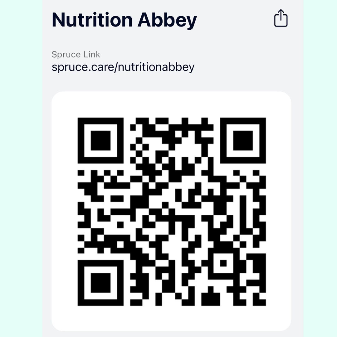 @sprucehealth is my telehealth app! Scan to download! TELENUTRITION services are available! 
.
.
#TallahasseeNutrition #FloridaNutrition #FloridaNutritionist #FloridaDietitian #FloridaLicensedNutritionist #FloridaFoodScientist #MedicalNutritionTherap