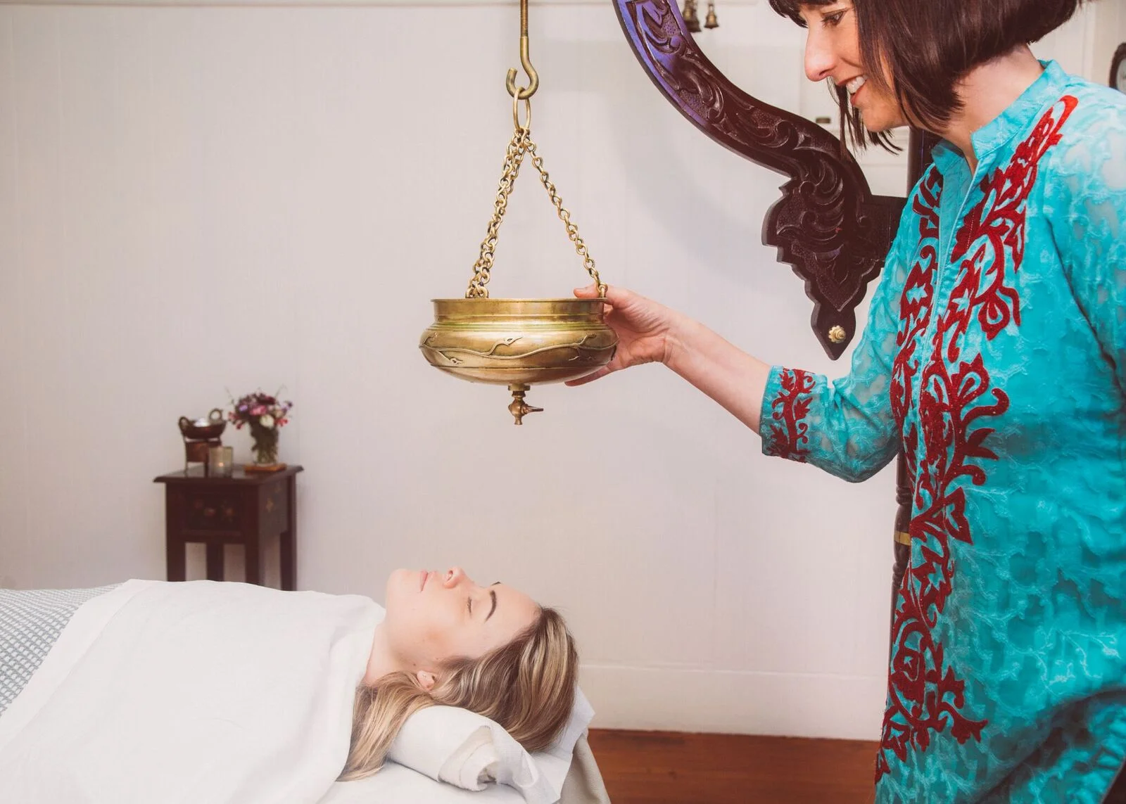 The regal Shirodhara Treatment