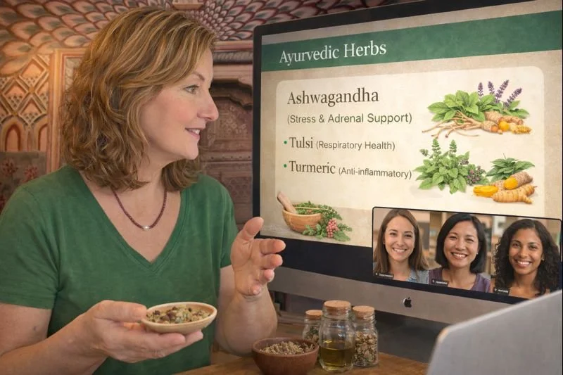 Corinna Maharani teaches about herbs. .png