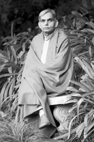 Vidya Mishra sitting in garden