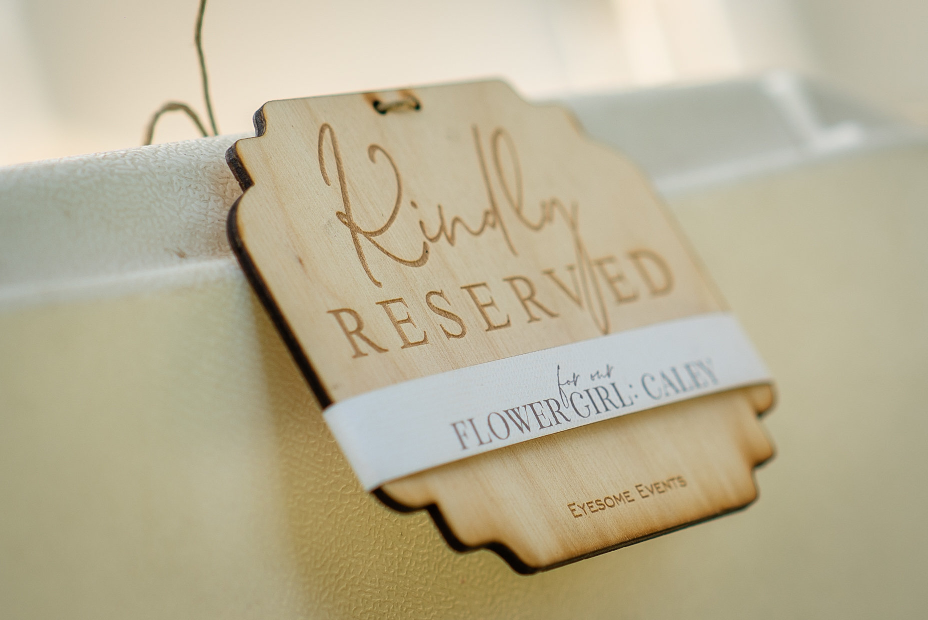 Copy of Kindly reserved wedding signs