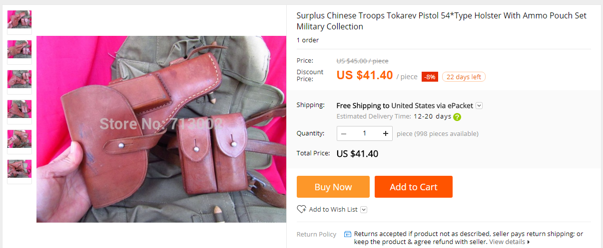 UPDATE: Old school Tokarev Pistol can be found here .