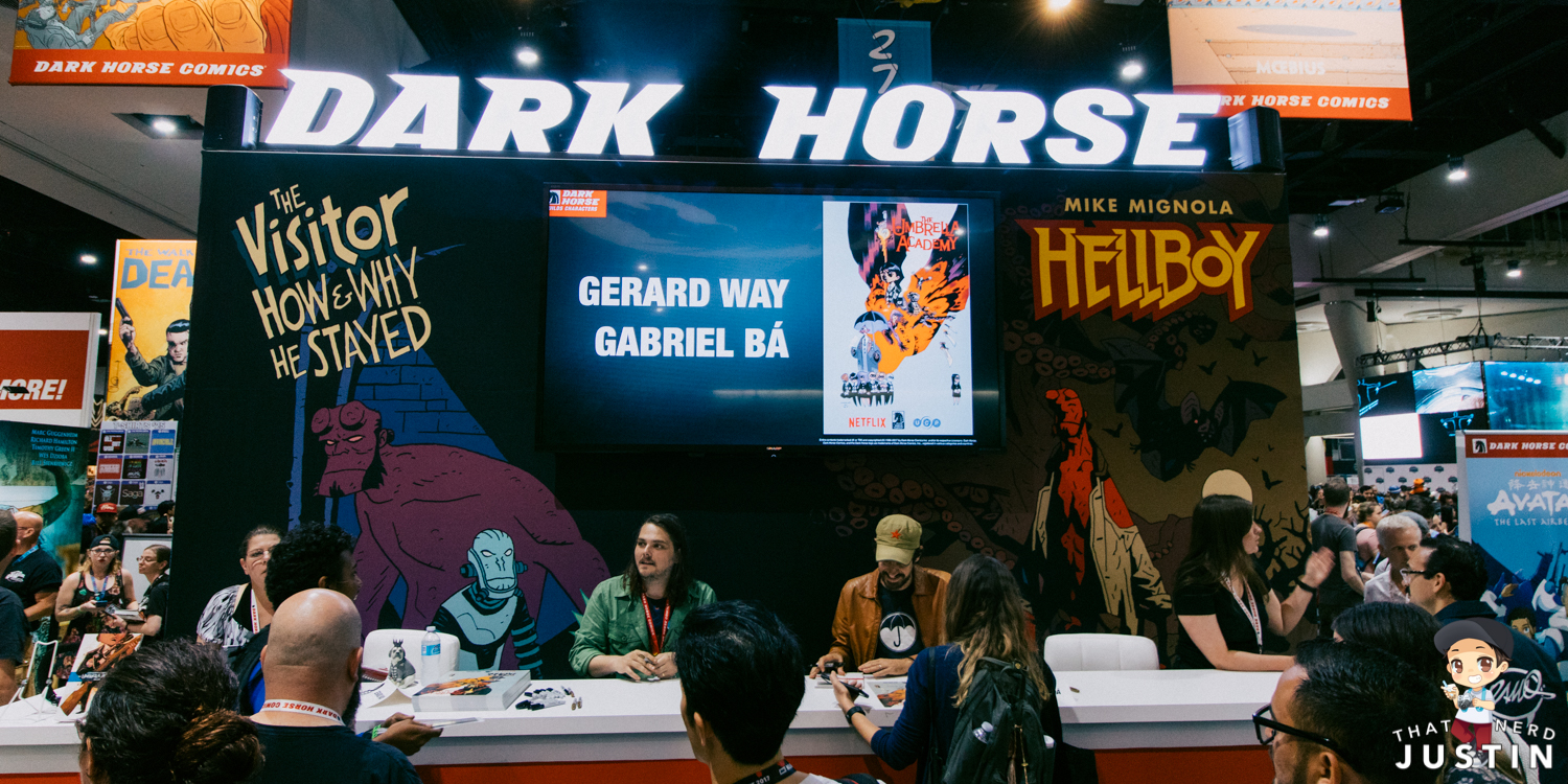The Umbrella Academy signing at Dark Horse Comics.