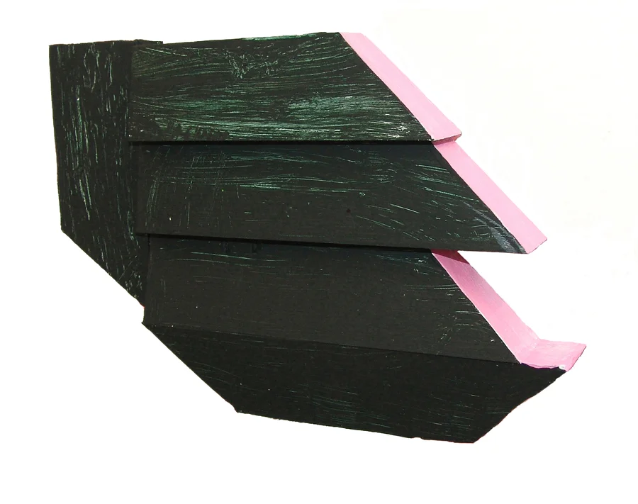 EMMA BEER Welcome Home, 2011. acrylic on pine. approx 25 x 25 x 4cm