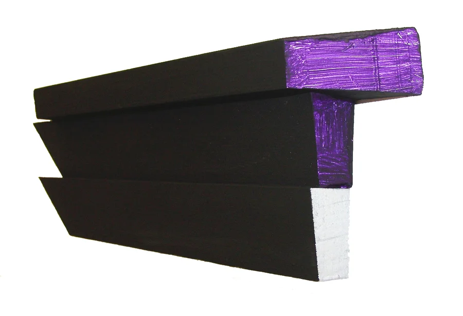 EMMA BEER Fade To Black. 2011, acrylic on pine. approx 45 x 15 x 10cm