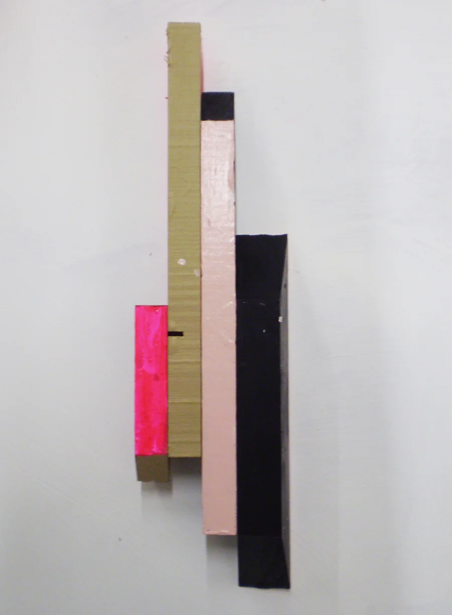  EMMA BEER  an object painting model :one,  2009. Acrylic on pine. 18cm x 20cm x 40cm 
