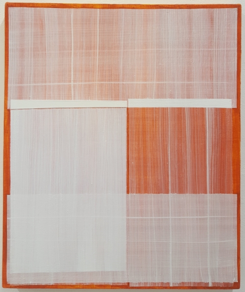 EMMA BEER what is it you can't face? 2017 acrylic on linen 60 x 50cm. 