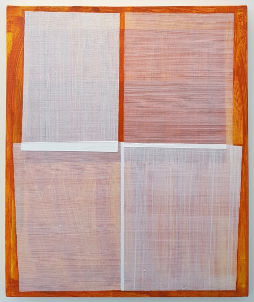 EMMA BEER when the dogs bite. 2017. acrylic on canvas 60 x 50cm.