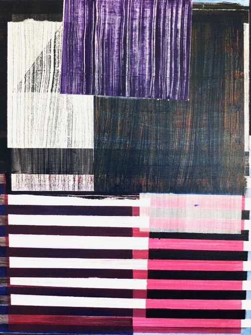 EMMA BEER stole the dead duck. 2013. acrylic cotton duck. 60 cm x 80 cm