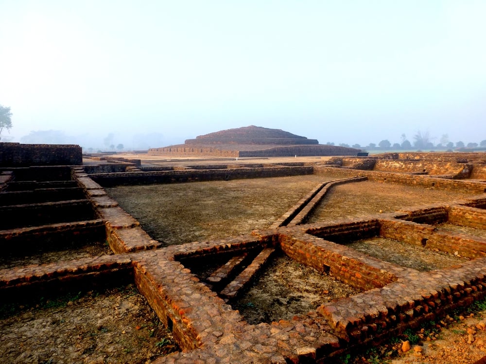 Ruins of the Piprahwa Stupa, Birdpur Estate, North India