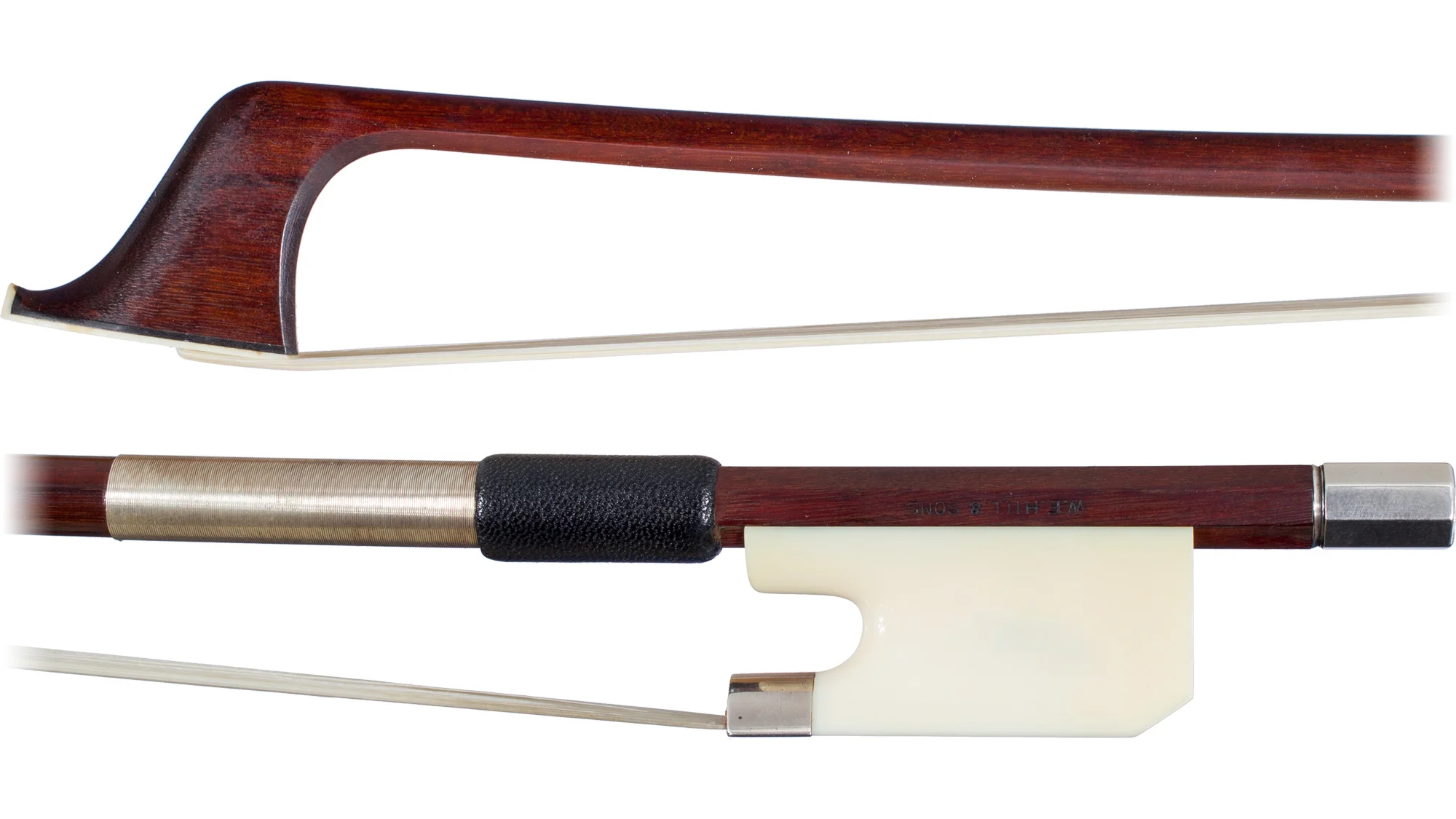 Cello bow by W. E. Hill & Sons